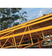 Premium MS Fabric Canopy - Heavy-Duty Mild Steel Frame Tension Fabric Awning Shelter, Waterproof UV-Resistant PVC or Polycarbonate Cover, Wind-Resistant Cantilever or Hip Design for Shops, Restaurants, Parking Lots, Gas Stations & Building Entrances - Who